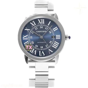 Cartier Ronde Solo de Cartier 42mm Automatic Blue Dial in Steel Ref. WSRN0023
