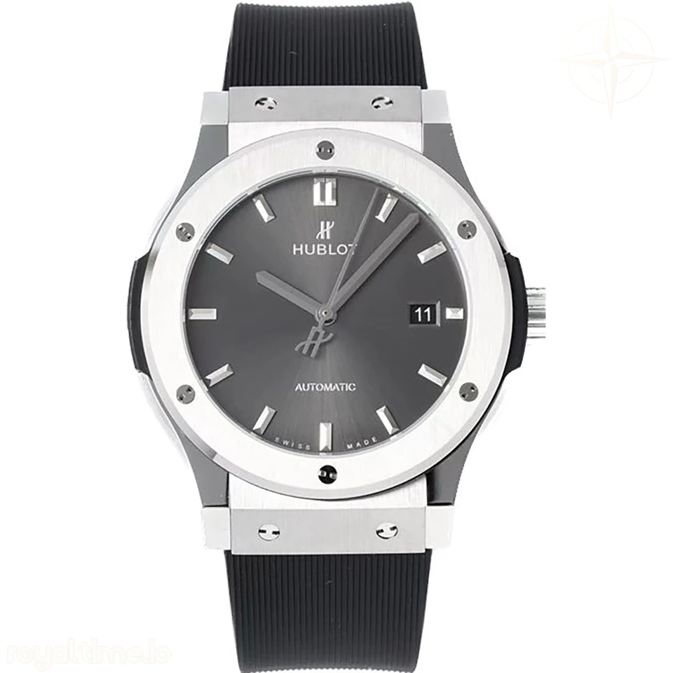 Hublot Classic Fusion Automatic 42mm Grey Dial on Rubber Strap