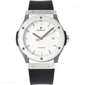 Hublot Classic Fusion Automatic 42mm White Dial on Rubber Strap