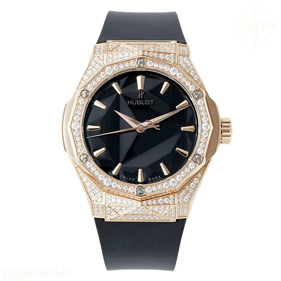 Hublot Classic Fusion Orlinski King Gold Alternative Pave 40mm Black Dial