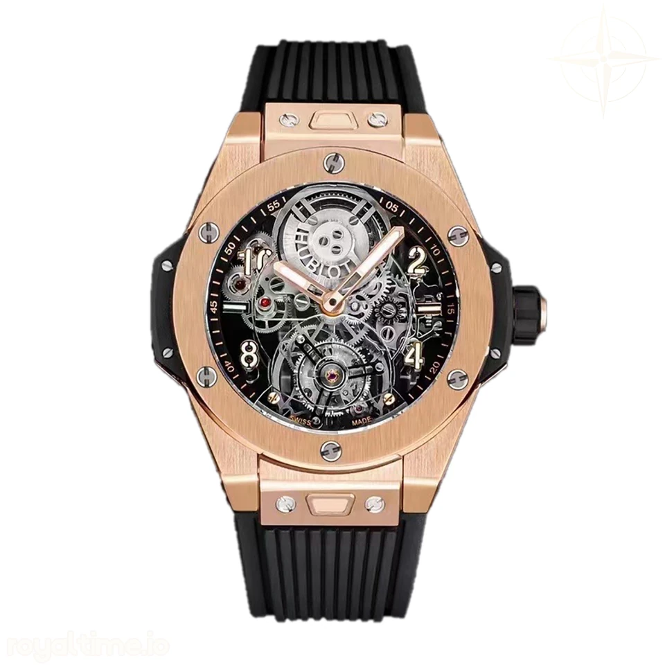 Hublot Classic Fusion Tourbillon 45mm Skeleton Dial in Rose Gold