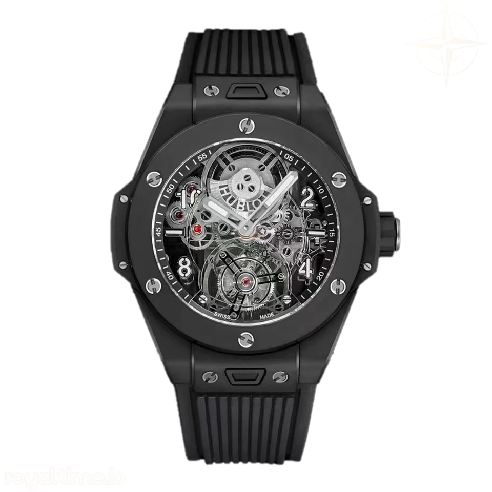 Hublot Classic Fusion Tourbillon 45mm with Ceramic Bezel Skeleton Dial in Ceramic