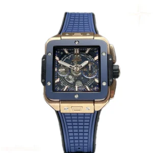Hublot Square Bang Unico Gold Blue Ceramic
