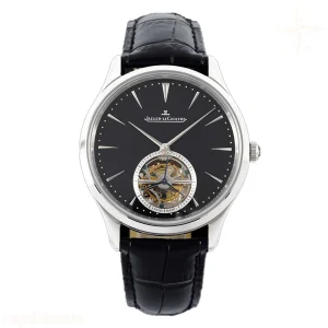 Jaeger-LeCoultre Master Control Tourbillon Black Dial in Steel