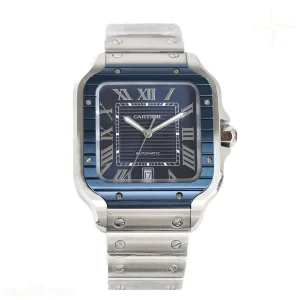 Cartier Santos de Cartier 40mm Blue Dial in Steel Ref. WSSA0048