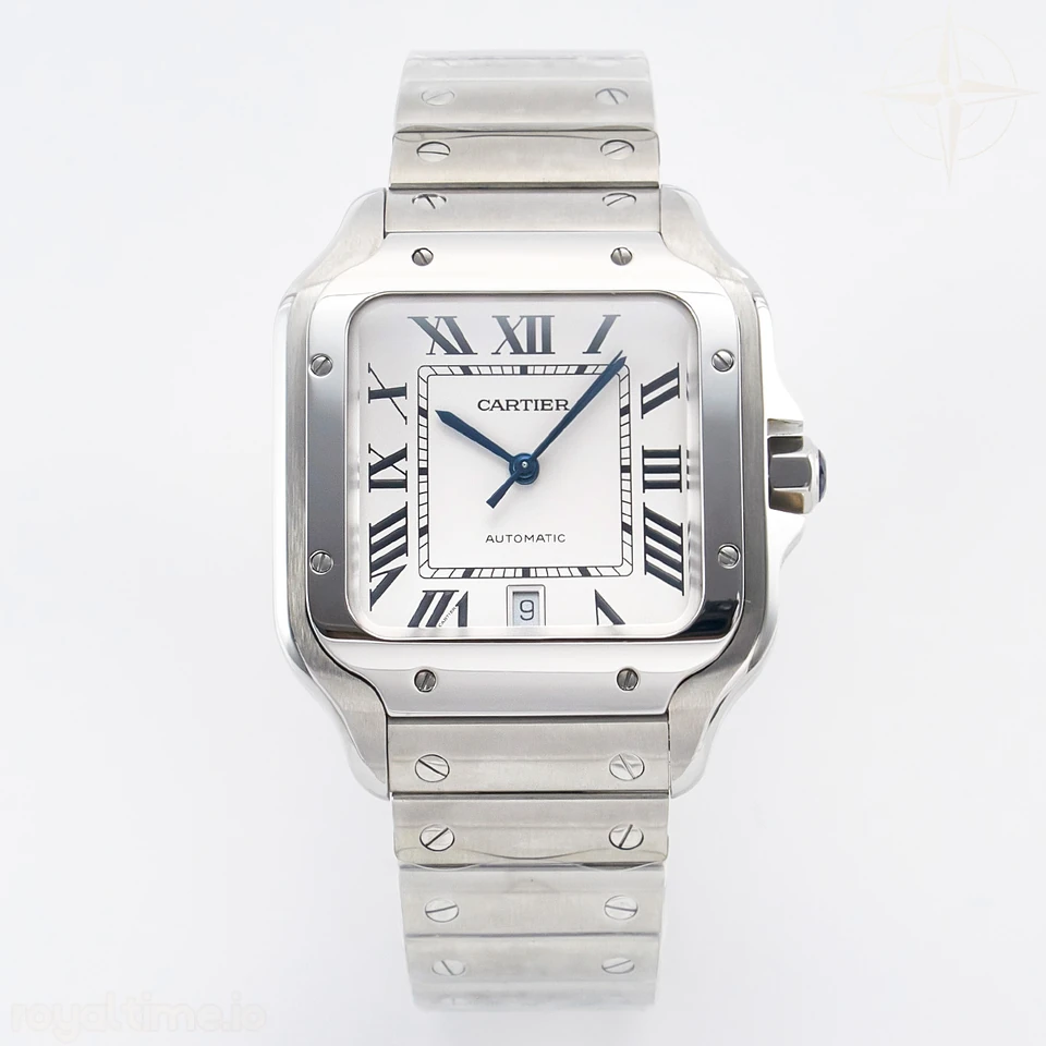 Cartier Santos de Cartier 40mm SS BVF White Dial on SS Bracelet MIYOTA 9015