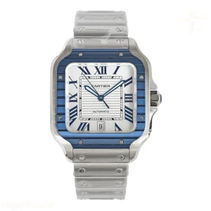 Cartier Santos de Cartier 40mm White Dial in Steel Ref. WSSA0047