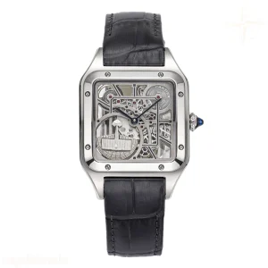 Cartier Santos-Dumont (Large) Skeleton Watch in Steel