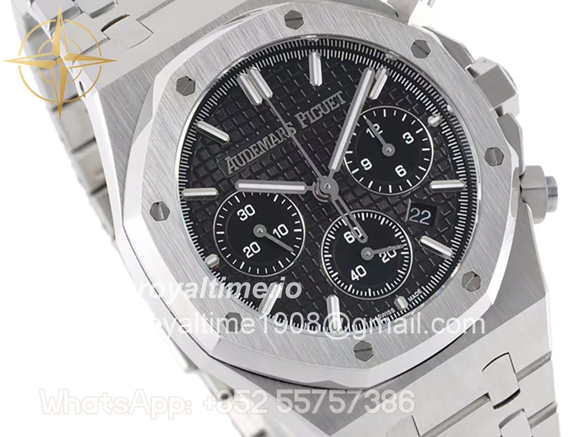 Audemars Piguet Royal Oak Self-Winding Chronograph Black Dial in Steel - Image 2