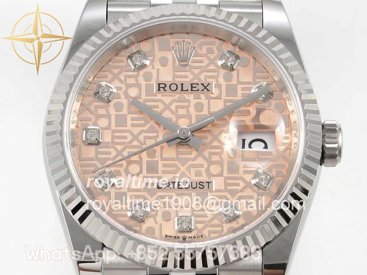 Rolex DateJust 36 SS 126234 ARF RG Computer Diamonds Dial on Jubilee Bracelet DD3235 - Image 2