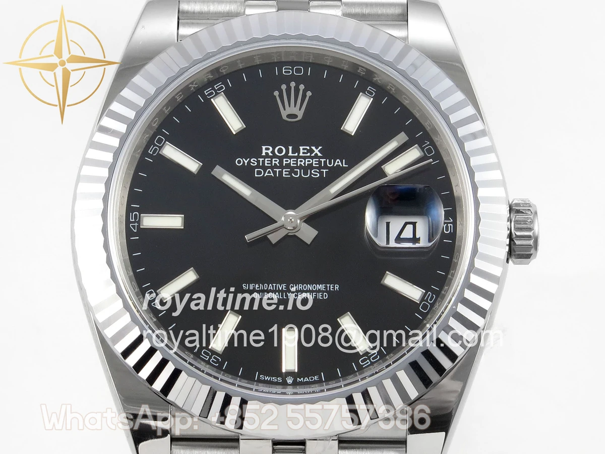 Rolex DateJust 41 126334 904L SS SCF Black Dial on Jubilee Bracelet VR3235 - Image 2