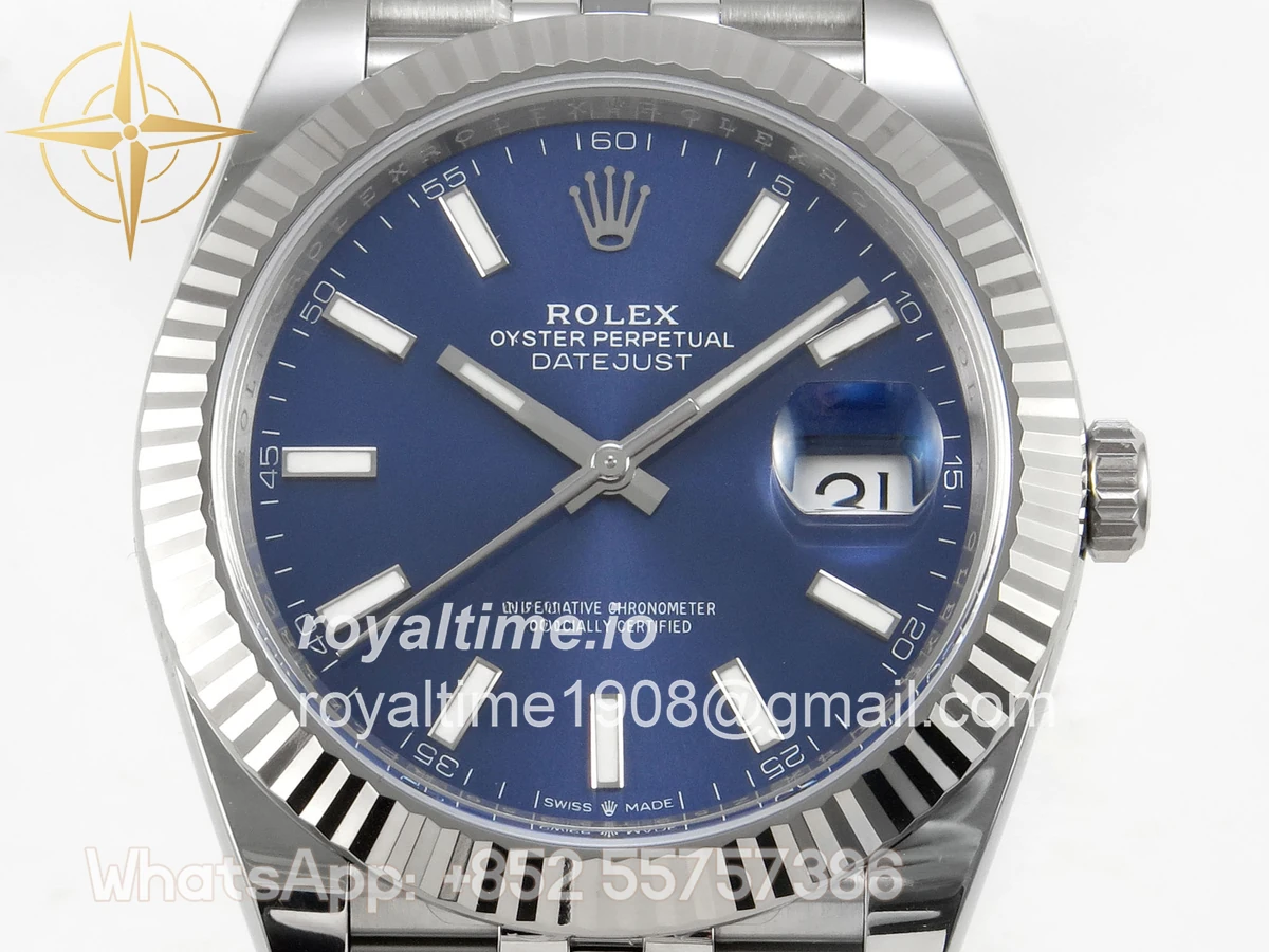 Rolex DateJust 41 126334 904L SS SCF Blue Dial on Jubilee Bracelet VR3235 - Image 2