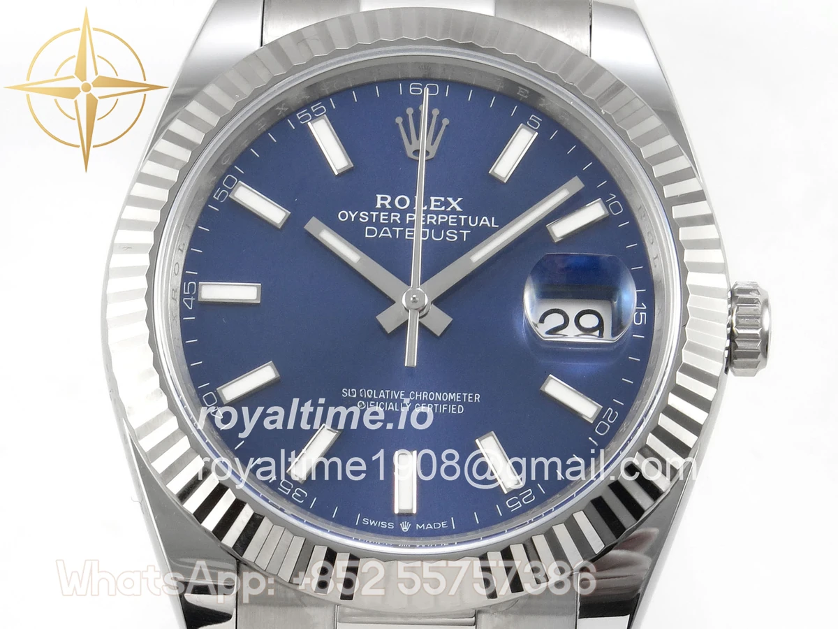 Rolex DateJust 41 126334 904L SS SCF Blue Dial on Oyster Bracelet VR3235 - Image 2