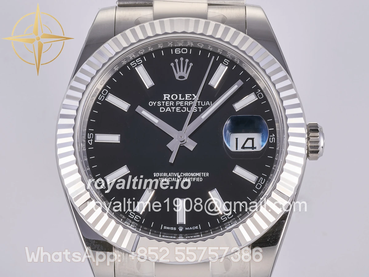 Rolex DateJust 41 126334 Clean Plus 904L Steel Black Dial on Jubilee Bracelet JH3235 (Free Sprung) - Image 2