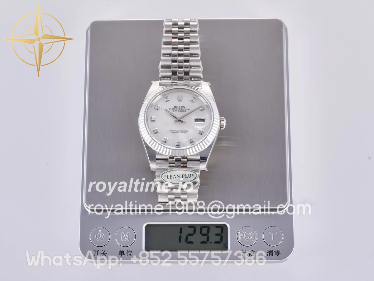 Rolex DateJust 41 126334 Clean Plus 904L Steel White MOP Diamonds Dial on Jubilee Bracelet DD3235 - Image 2
