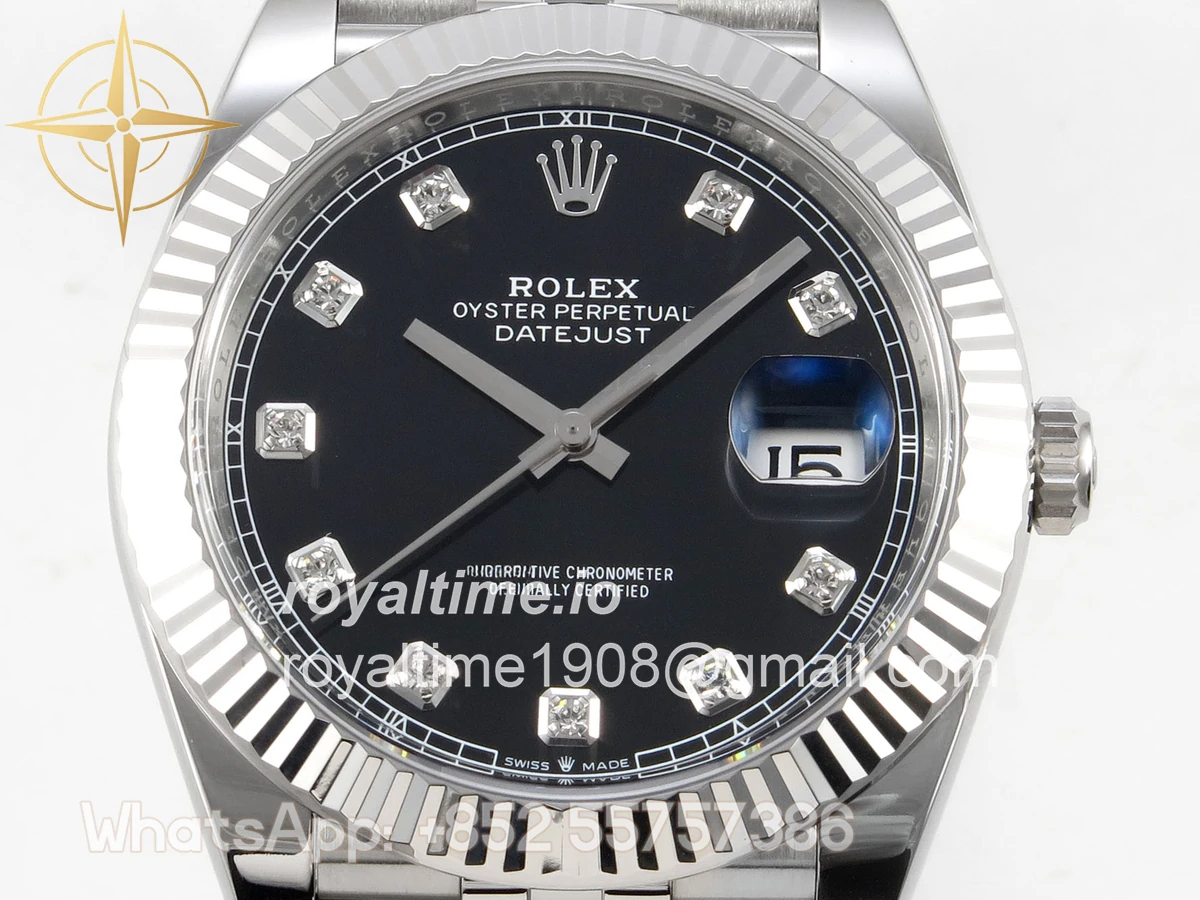 Rolex DateJust 41 126334 Clean Plus Black Diamonds Dial on Jubilee Bracelet JH3235 (Free Sprung) Weighted 133g - Image 2