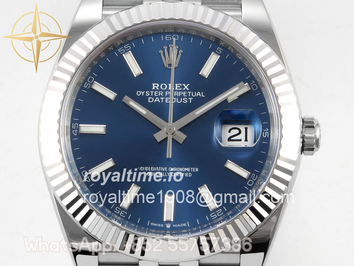 Rolex DateJust 41 126334 Clean Plus Blue Stick Dial on Jubilee Bracelet JH3235 (Free Sprung) Weighted 133g - Image 2