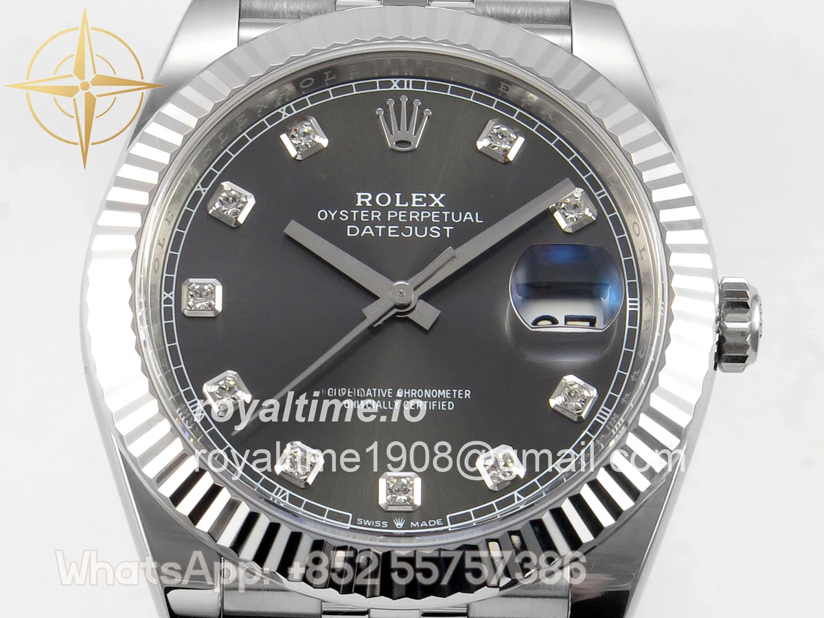 Rolex DateJust 41 126334 Clean Plus Gray Diamonds Dial on Jubilee Bracelet JH3235 (Free Sprung) Weighted 133g - Image 2