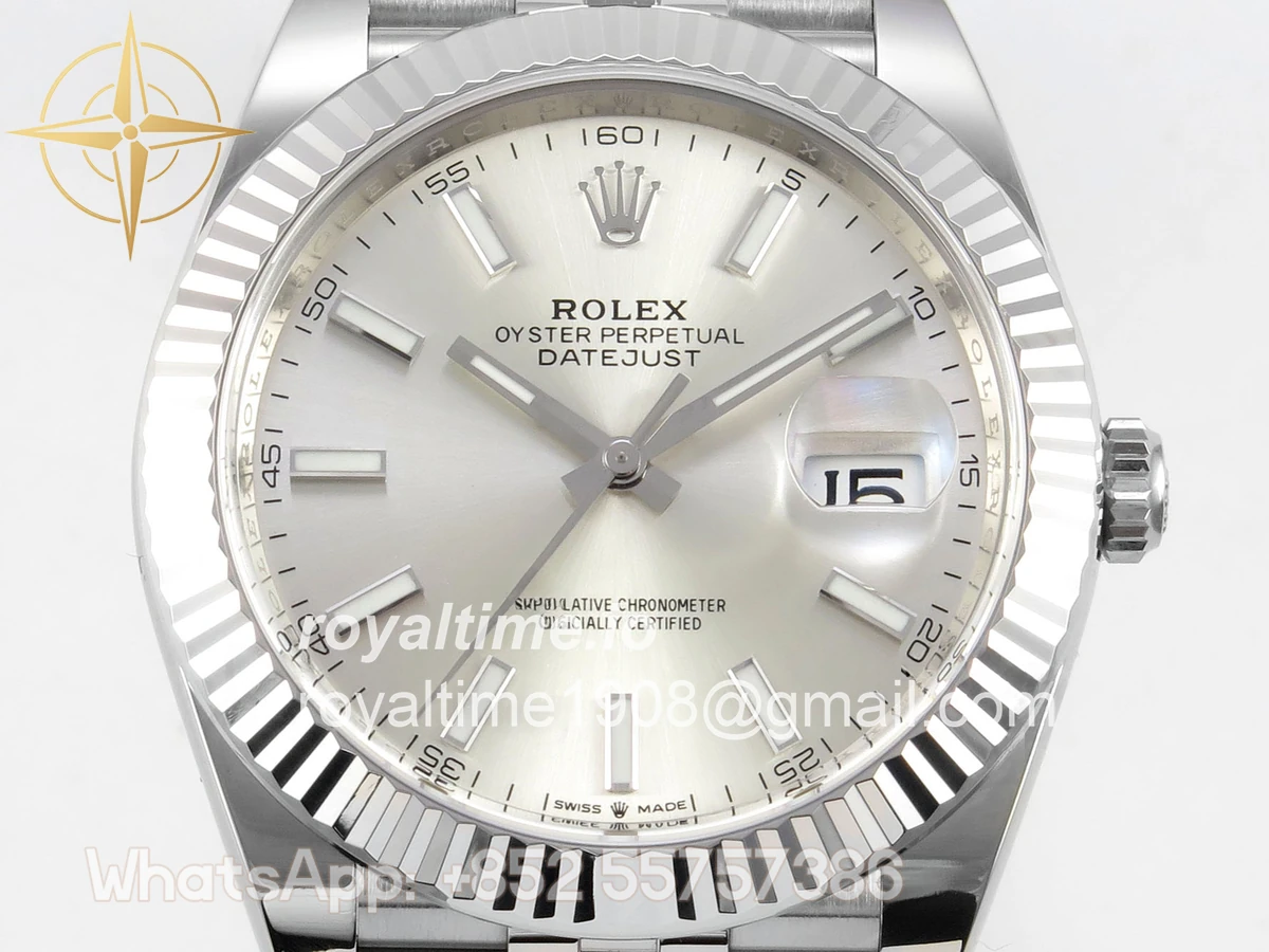 Rolex DateJust 41 126334 Clean Plus Silver Stick Dial on Jubilee Bracelet JH3235 (Free Sprung) Weighted 133g - Image 2