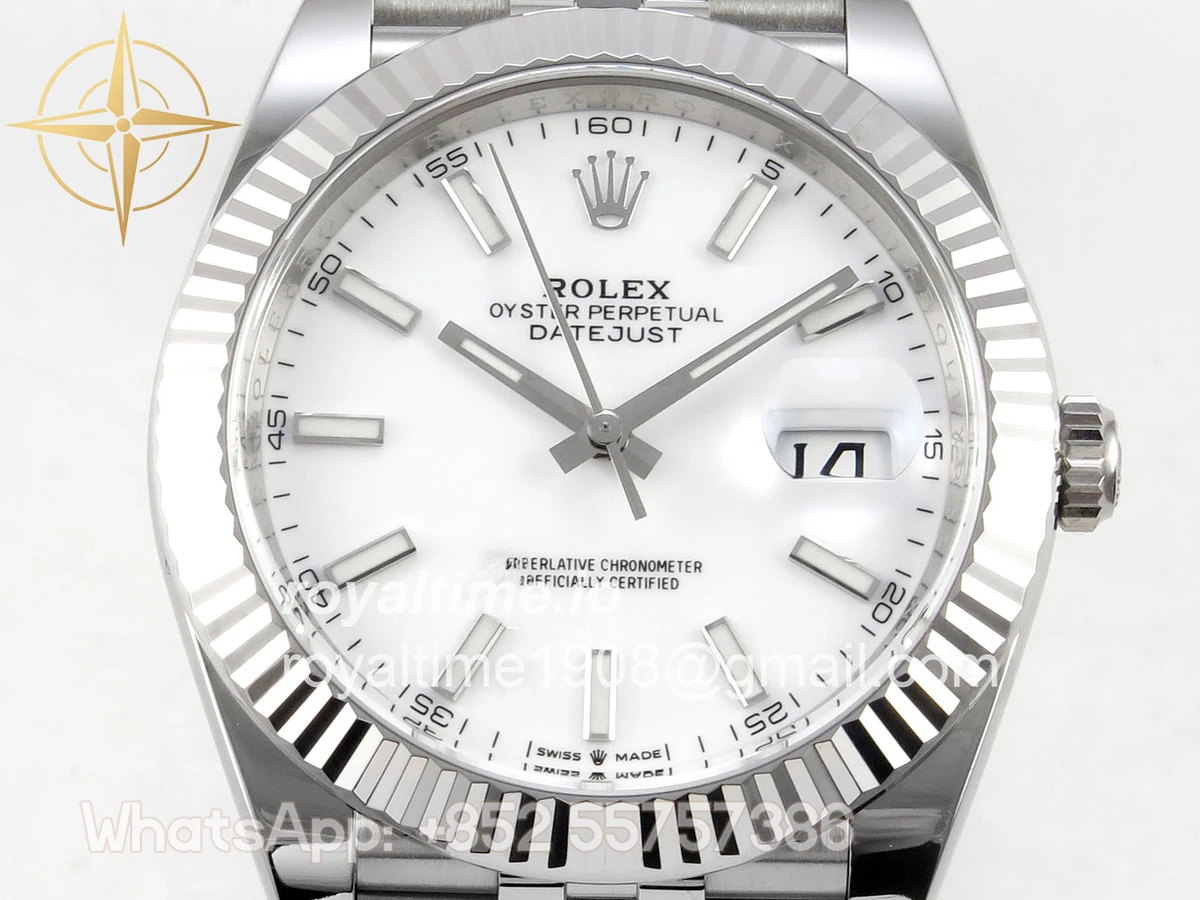 Rolex DateJust 41 126334 Clean Plus White Stick Dial on Jubilee Bracelet JH3235 (Free Sprung) Weighted 133g - Image 2