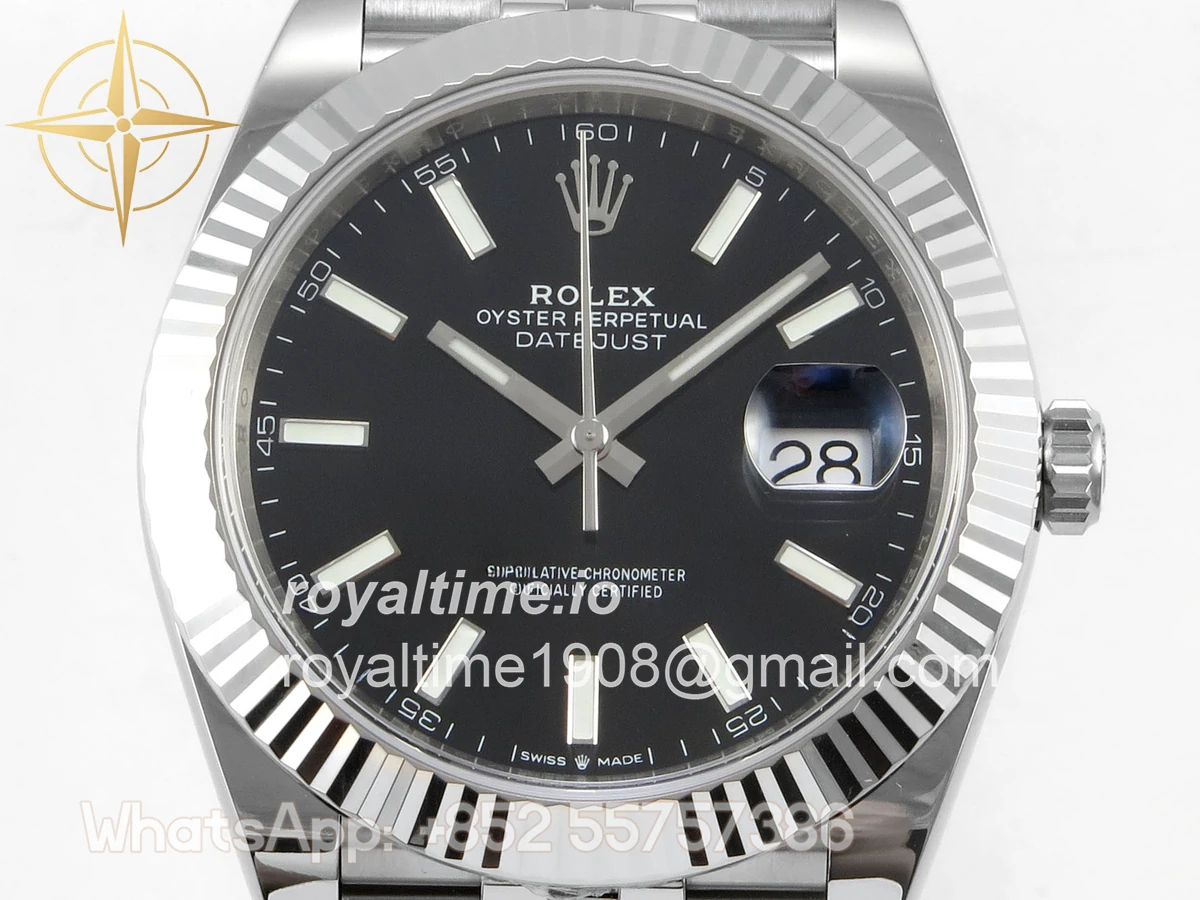 Rolex DateJust 41 126334 ERF Black Stick Dial on Jubilee Bracelet JH3235 (Free Sprung) Weighted 132g - Image 2