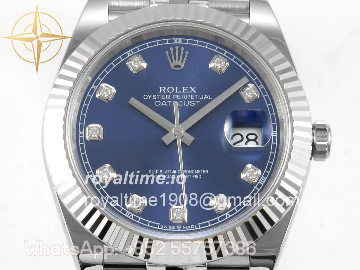 Rolex DateJust 41 126334 ERF Blue Diamonds Dial on Jubilee Bracelet JH3235 (Free Sprung) Weighted 132g - Image 2