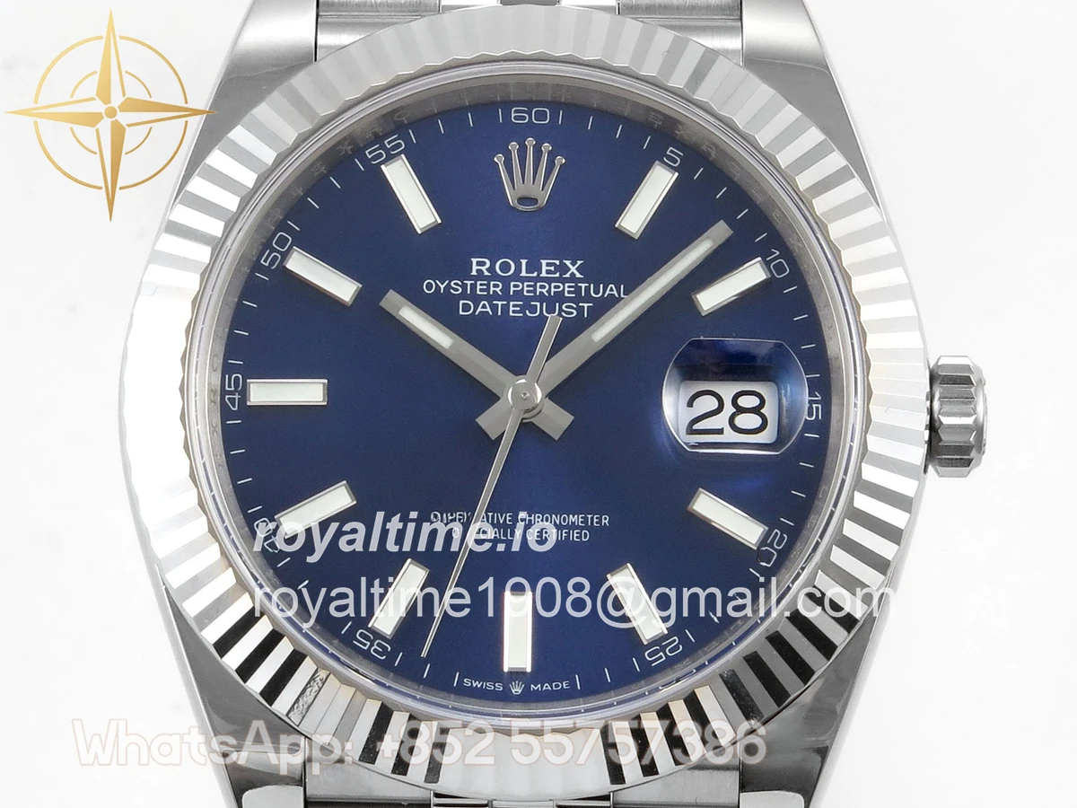 Rolex DateJust 41 126334 ERF Blue Stick Dial on Jubilee Bracelet JH3235 (Free Sprung) Weighted 132g - Image 2