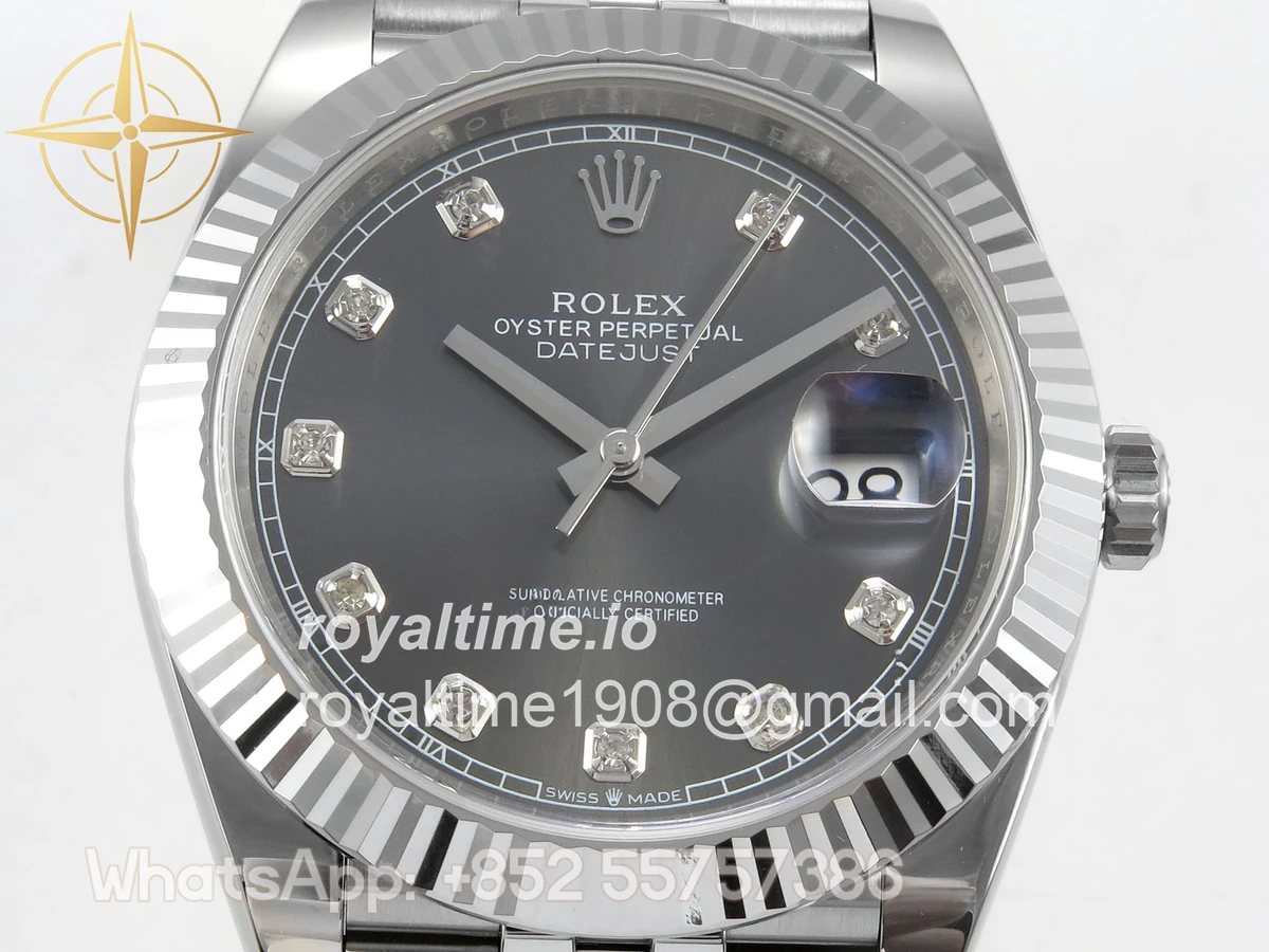 Rolex DateJust 41 126334 ERF Gray Diamonds Dial on Jubilee Bracelet JH3235 (Free Sprung) Weighted 132g - Image 2