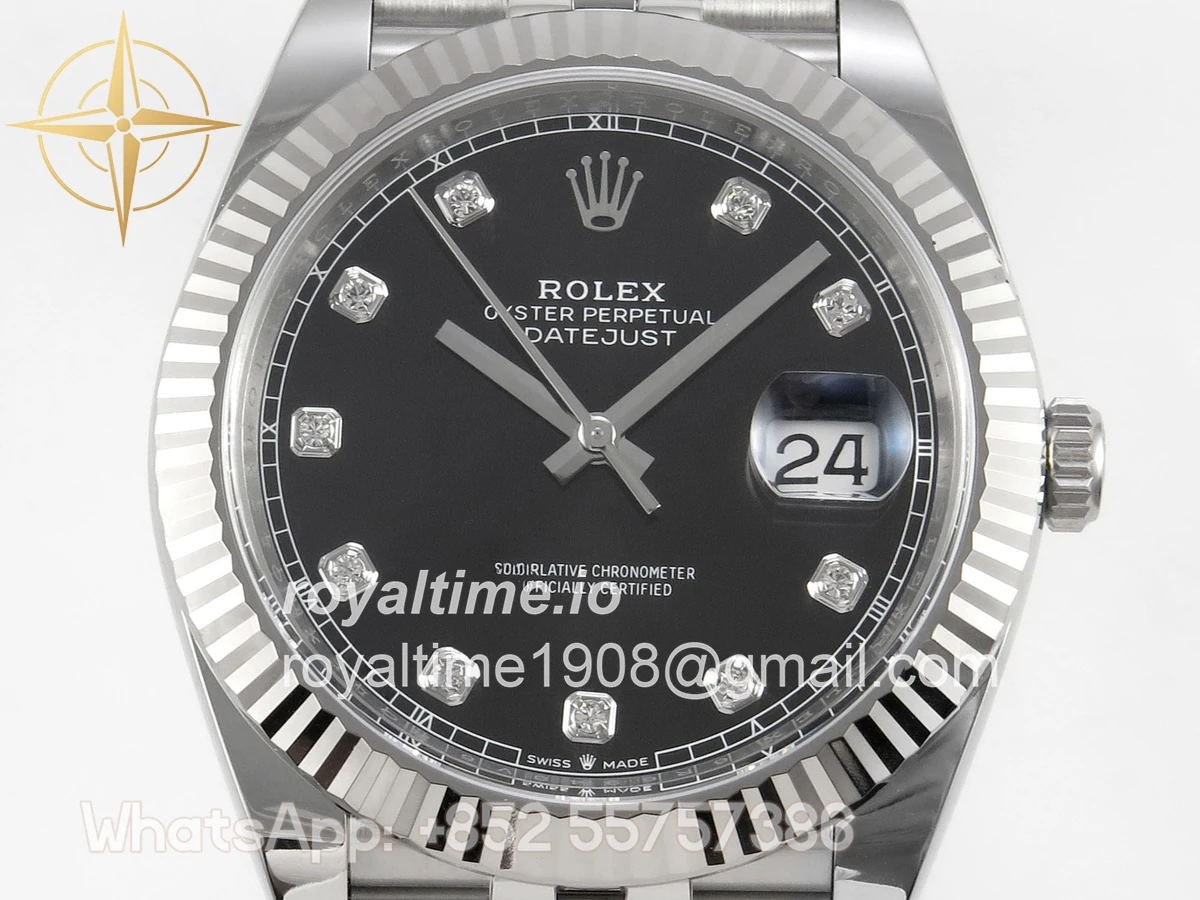 Rolex DateJust 41mm 126334 ARF Black Diamonds Dial on Jubilee Bracelet DD3235 - Image 2