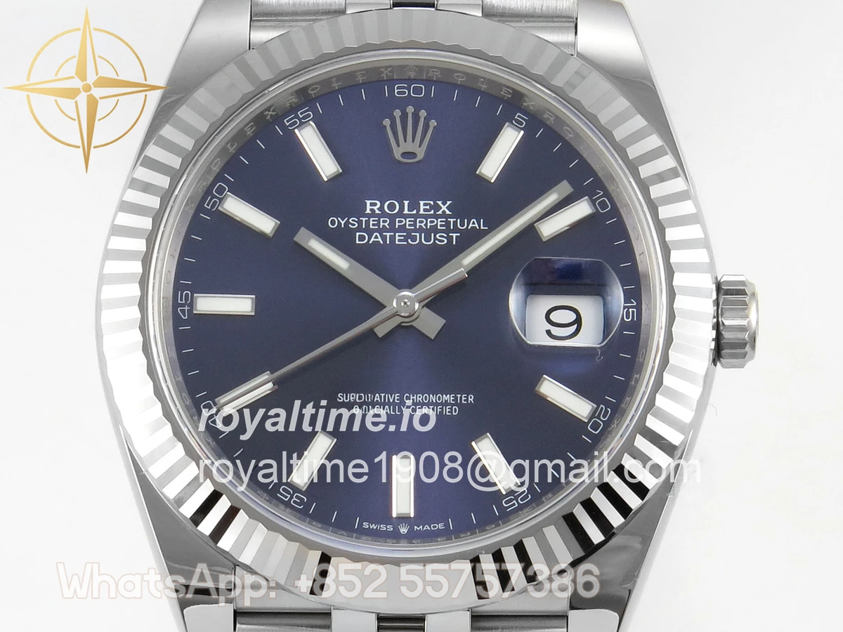 Rolex DateJust 41mm 126334 ARF Blue Stick Dial on Jubilee Bracelet DD3235 - Image 2