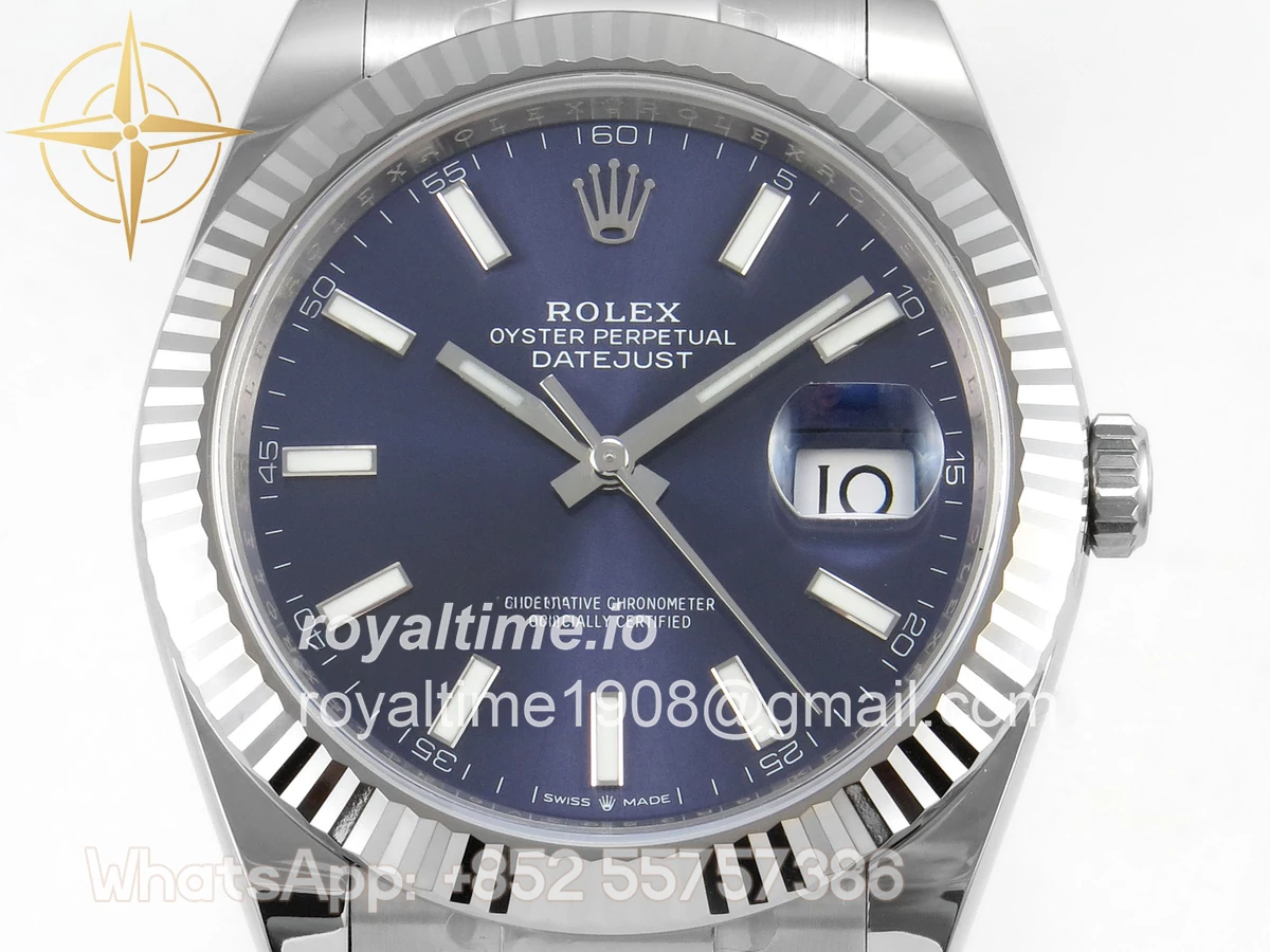 Rolex DateJust 41mm 126334 ARF Blue Stick Dial on Oyster Bracelet DD3235 - Image 2