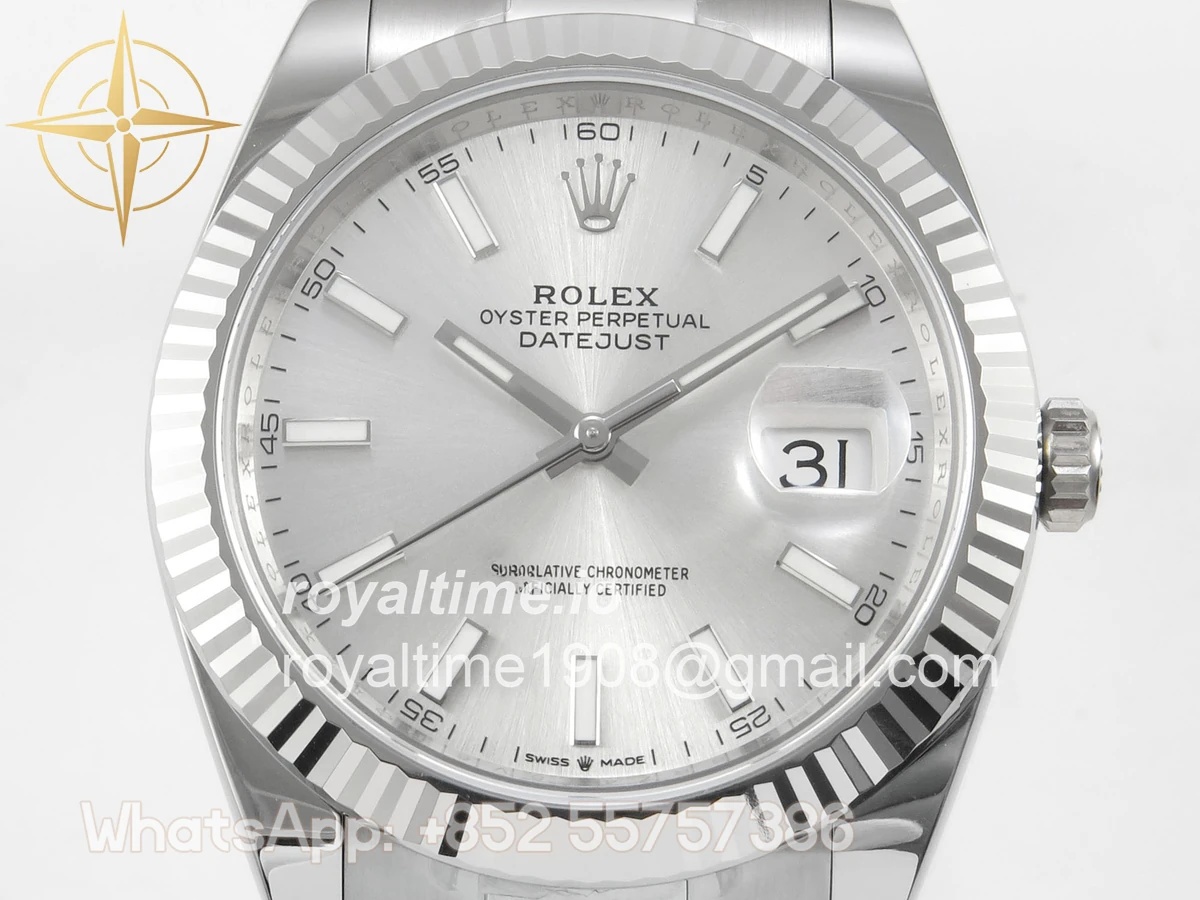 Rolex DateJust 41mm 126334 ARF Sliver Stick Dial on Jubilee Bracelet DD3235 - Image 2