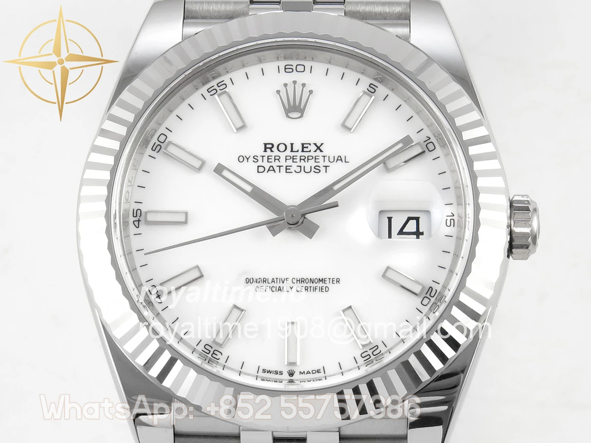 Rolex DateJust 41mm 126334 Clean Plus White Stick Dial on Jubilee Bracelet DD3235 - Image 2