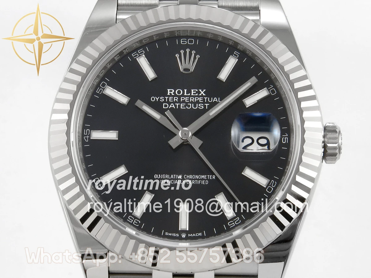 Rolex DateJust 41 126334 SCF 904L Steel Black Stick Dial on Jubilee Bracelet A3235 - Image 2