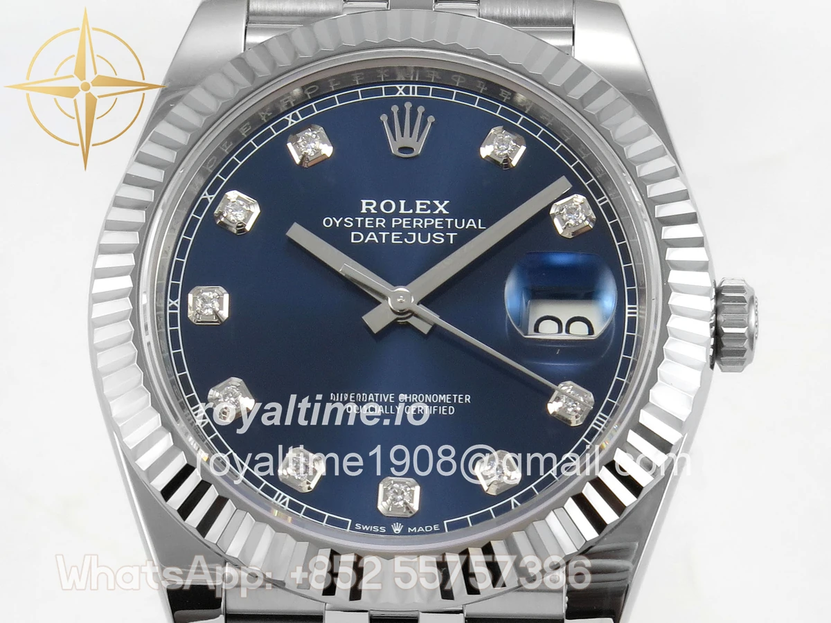 Rolex DateJust 41 126334 SCF 904L Steel Blue Diamonds Dial on Jubilee Bracelet A3235 - Image 2