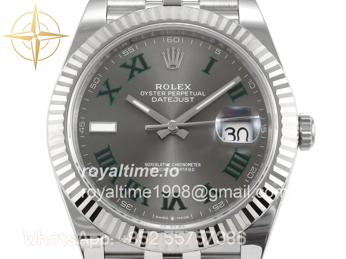 Rolex DateJust 41 126334 SCF 904L Steel Gray Roman Dial on Jubilee Bracelet A3235 - Image 2