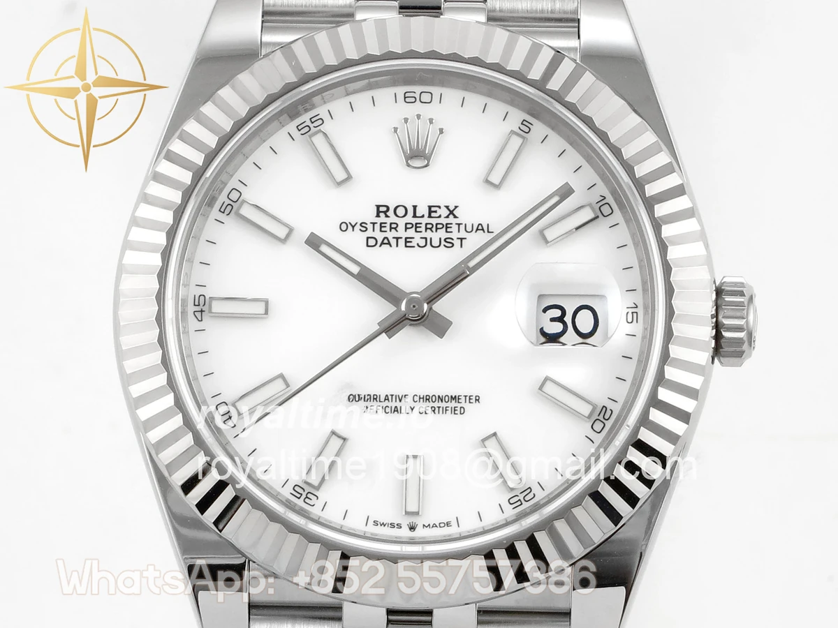 Rolex DateJust 41 126334 SCF 904L Steel White Stick Dial on Jubilee Bracelet A3235 - Image 2