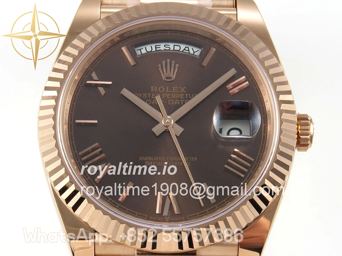 Rolex DayDate 40 228235 ARF Brown Roman Dial on President Bracelet VR3255 - Image 2