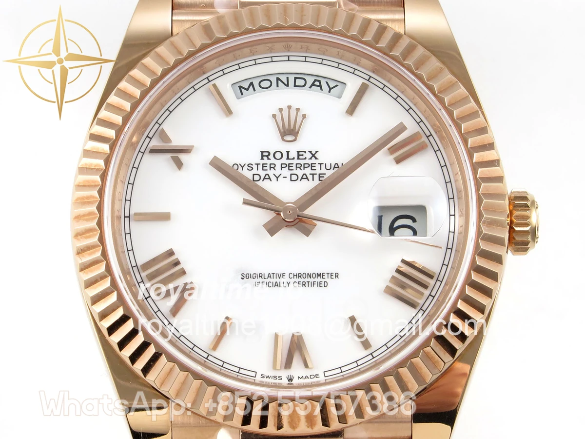 Rolex DayDate 40 228235 ARF White Roman Dial on President Bracelet VR3255 - Image 2