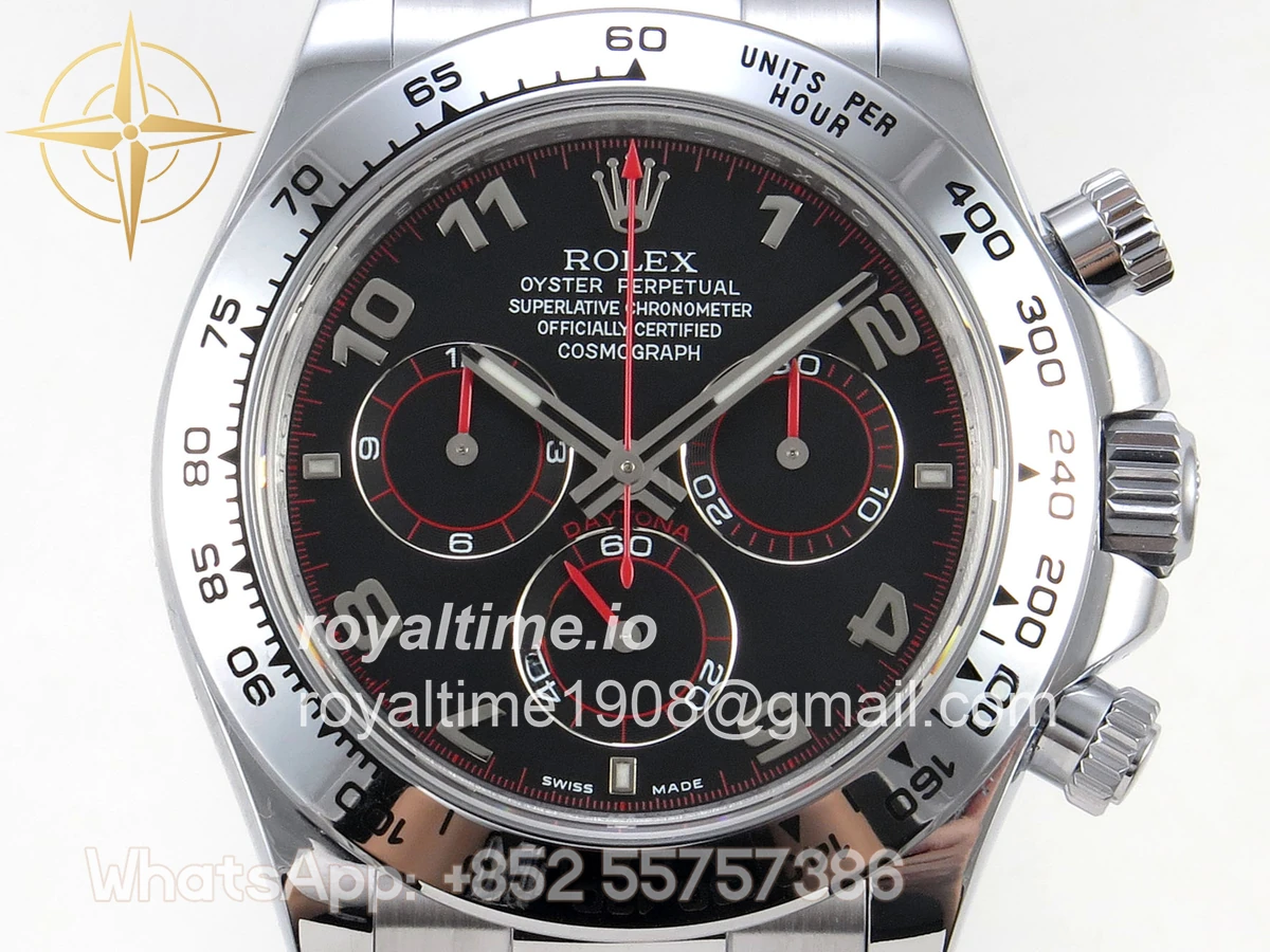 Rolex Daytona 116509 QF Black Numeral Dial on SS Bracelet SA4130 V2 Weighted 182g - Image 2