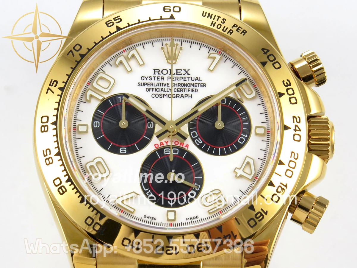 Rolex Daytona 116518 QF White/Black Numeral Dial on Oysterflex Strap SA4130 V11 (Gain Weight) 160g - Image 2