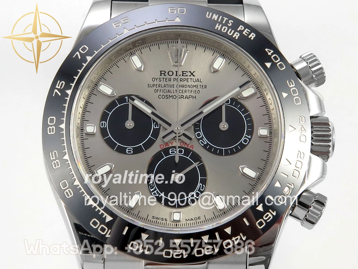 Rolex Daytona 116519 UFO Gray Dial on Oysterflex Strap UF4130 (Free Sprung) - Image 2