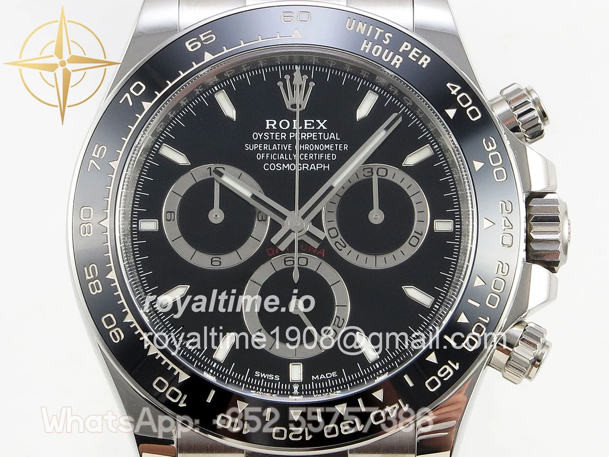 Rolex Daytona 126500 ARF 904L Black Dial on Oyster Bracelet DD4131 - Image 2