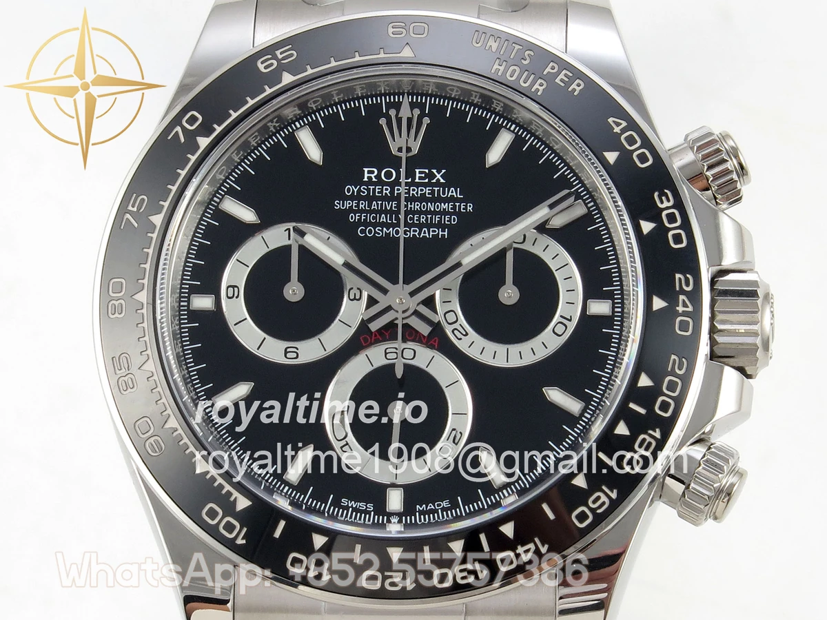 Rolex Daytona 126500 SS Clean Plus Black Dial on Oyster Bracelet DD4131 - Image 2
