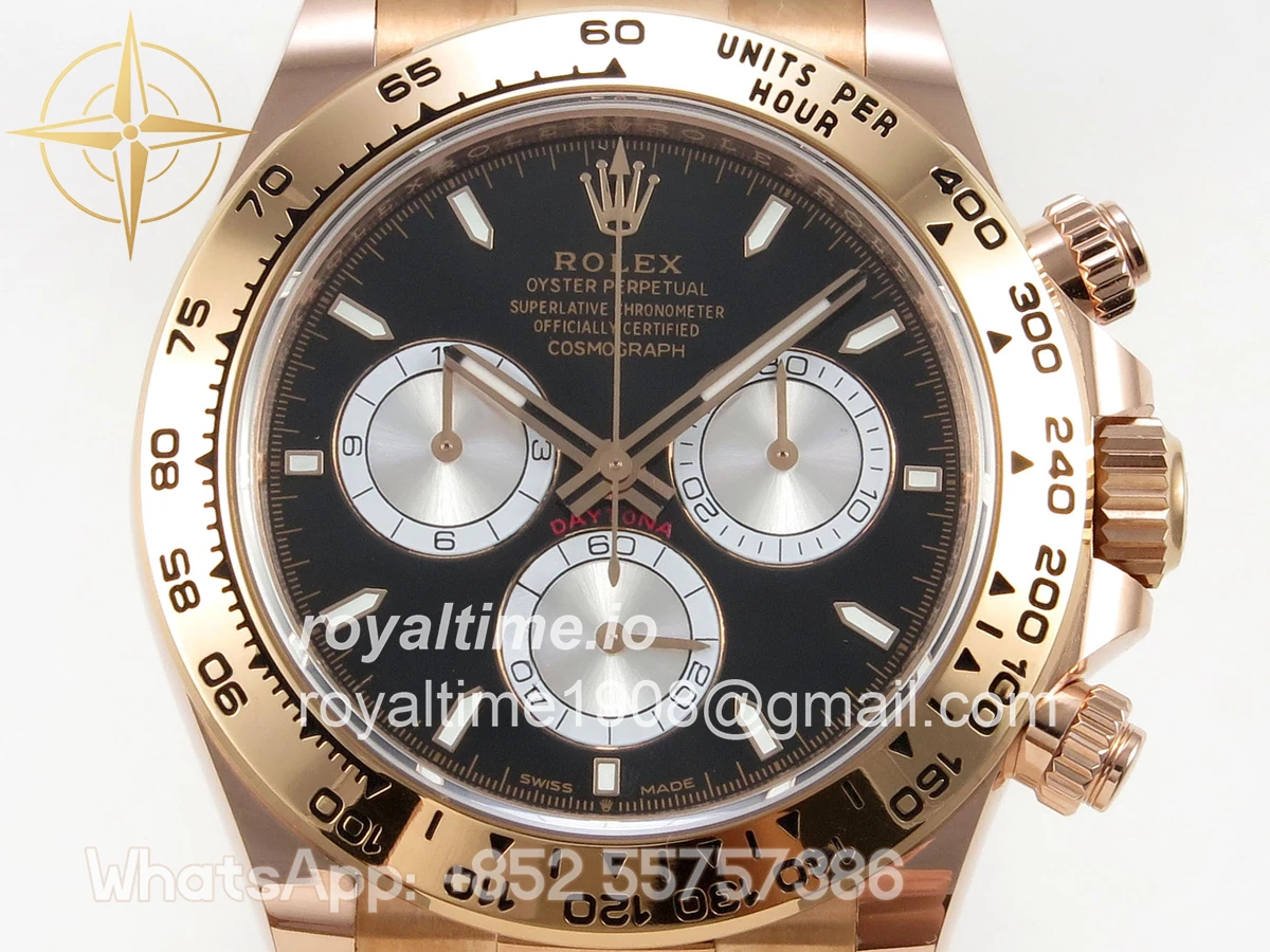 Rolex Daytona 126505 BTF Black/Silver Stick Dial on RG Braclet DD4131 (Weighted) 220g - Image 2
