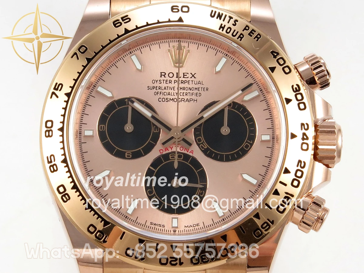 Rolex Daytona 126505 BTF RG/Black Dial on RG Braclet DD4131 (Weighted) 220g - Image 2