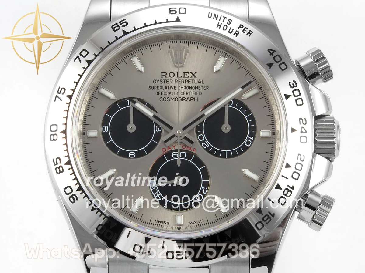 Rolex Daytona 126509 904L SS UFO Silver Dial Black Subdial On 904L SS Bracelet UF4131 (Free Sprung) - Image 2
