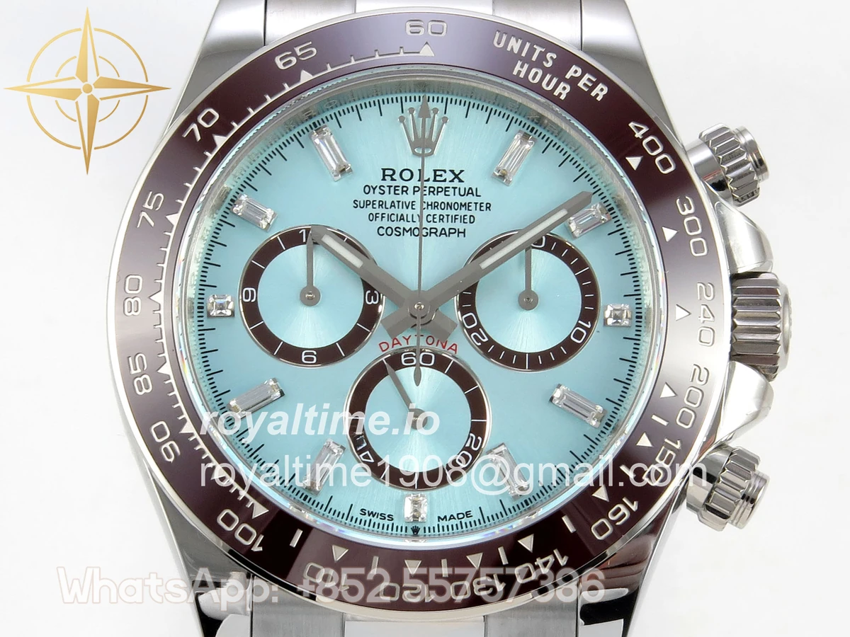 Rolex Daytona 126506 UFO Ice Blue Crystal Dial on Bracelet UF4131 (Free Sprung) - Image 2