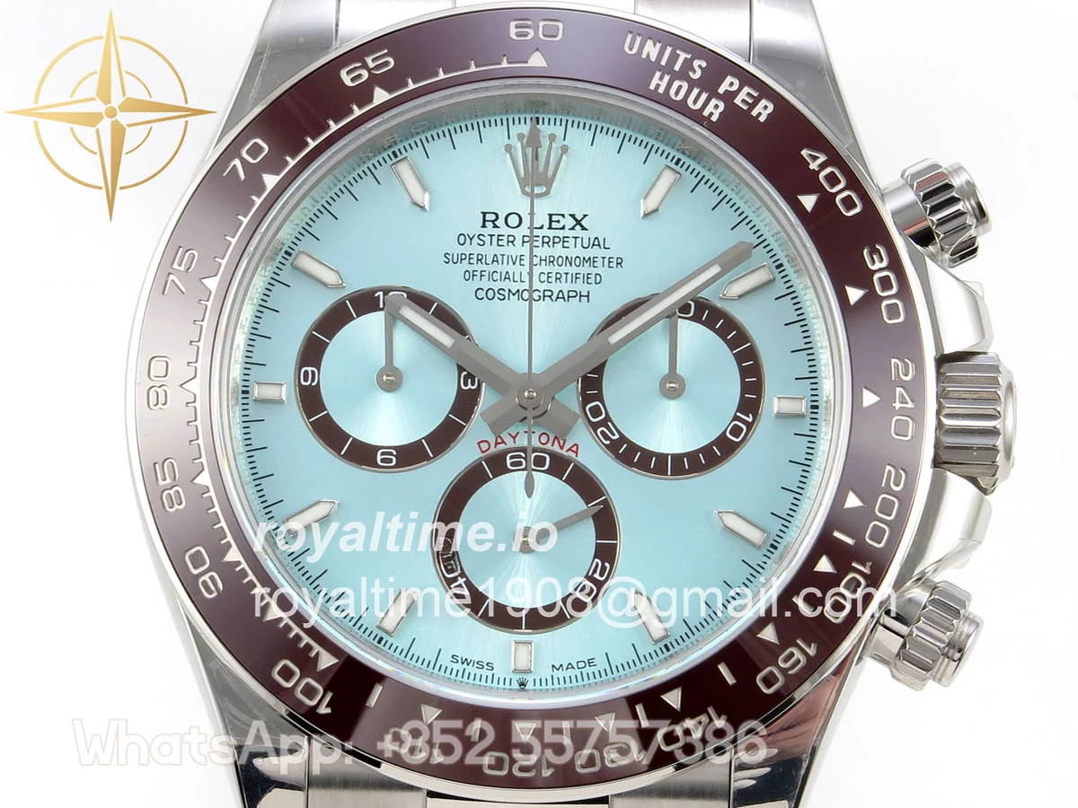 Rolex Daytona 126506 UFO Ice Blue Stick Dial on Bracelet UF4131 (Free Sprung) - Image 2