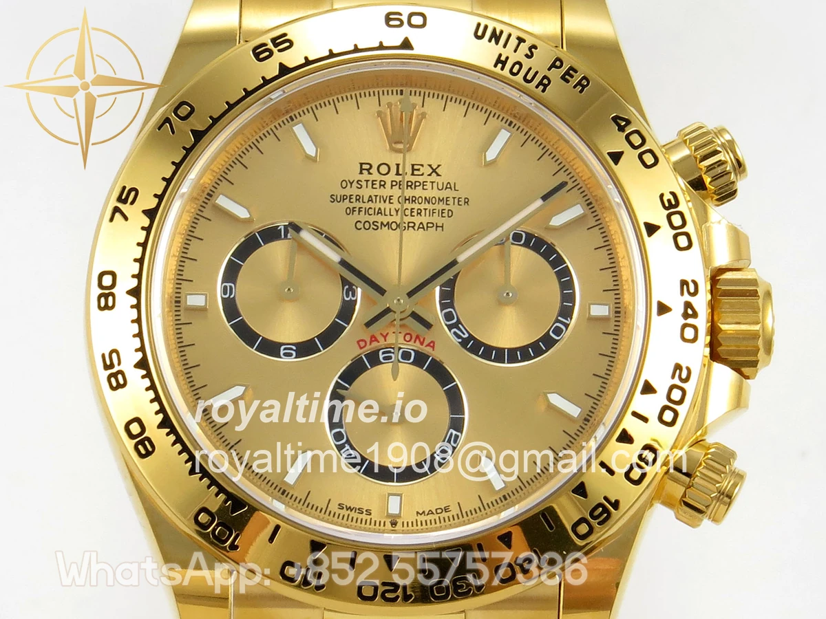Rolex Daytona 126508 BTF YG Dial on YG Braclet DD4131 (Weighted) 220g - Image 2